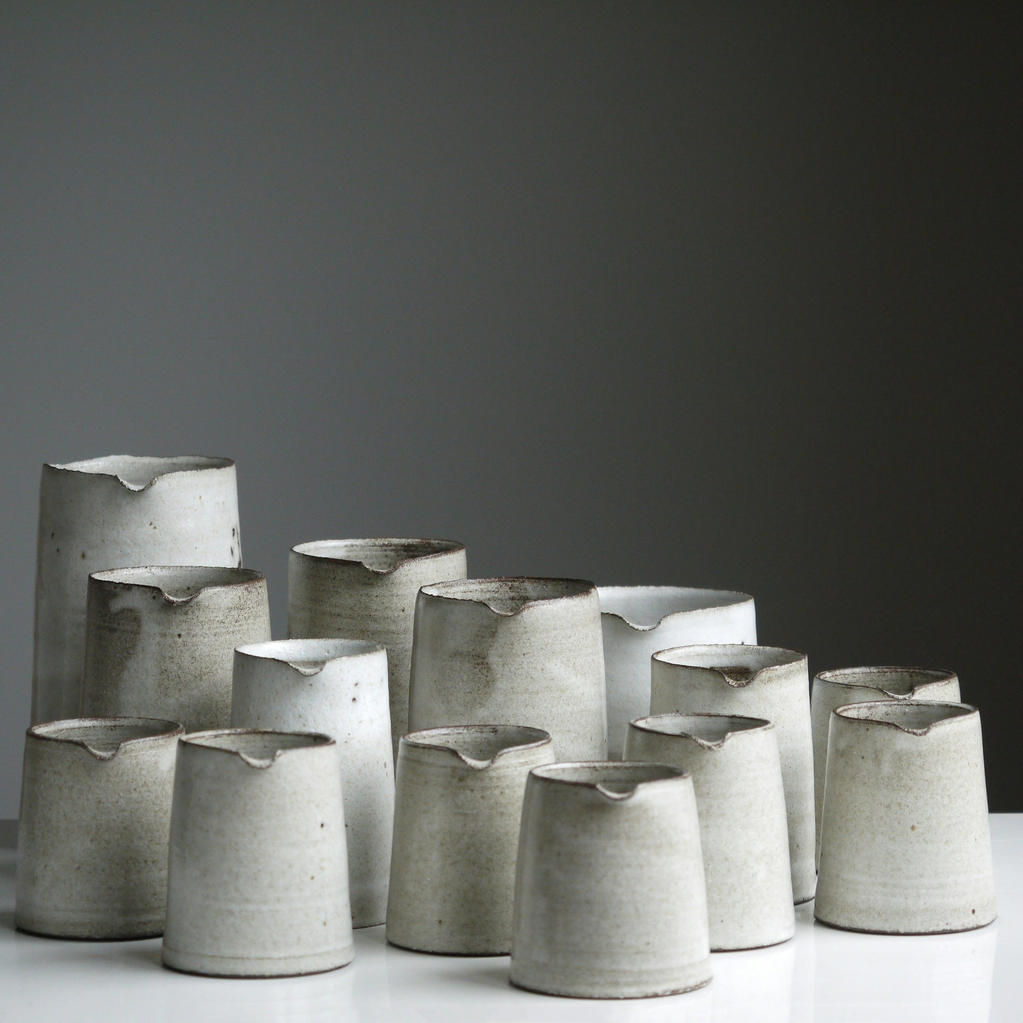 Cement flower pots